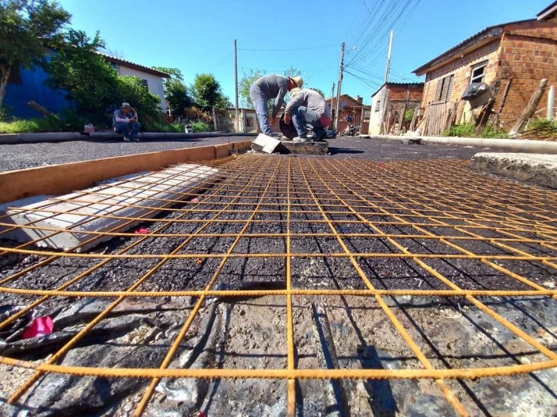 pavimentação em concreto