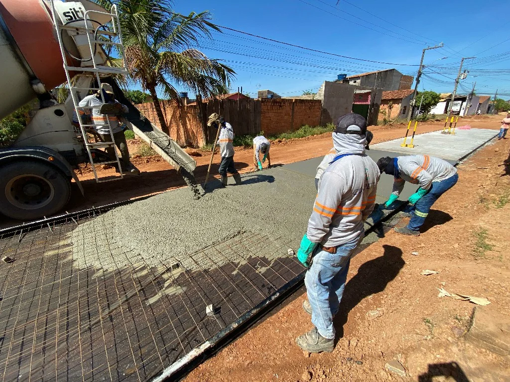 pavimentação em concreto