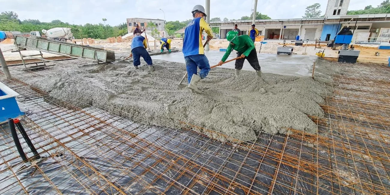 pavimentação em concreto